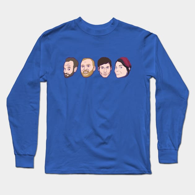 Multiple Nerdgasm - Just the heads, thanks! Long Sleeve T-Shirt by Multiple Nerdgasm